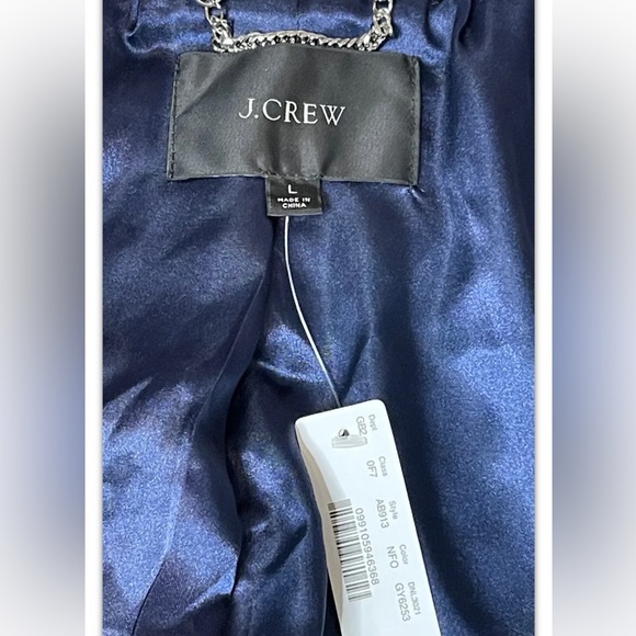 J Crew Teddy Bear Sherpa Coat Nantucket size L - Picture 5 of 8